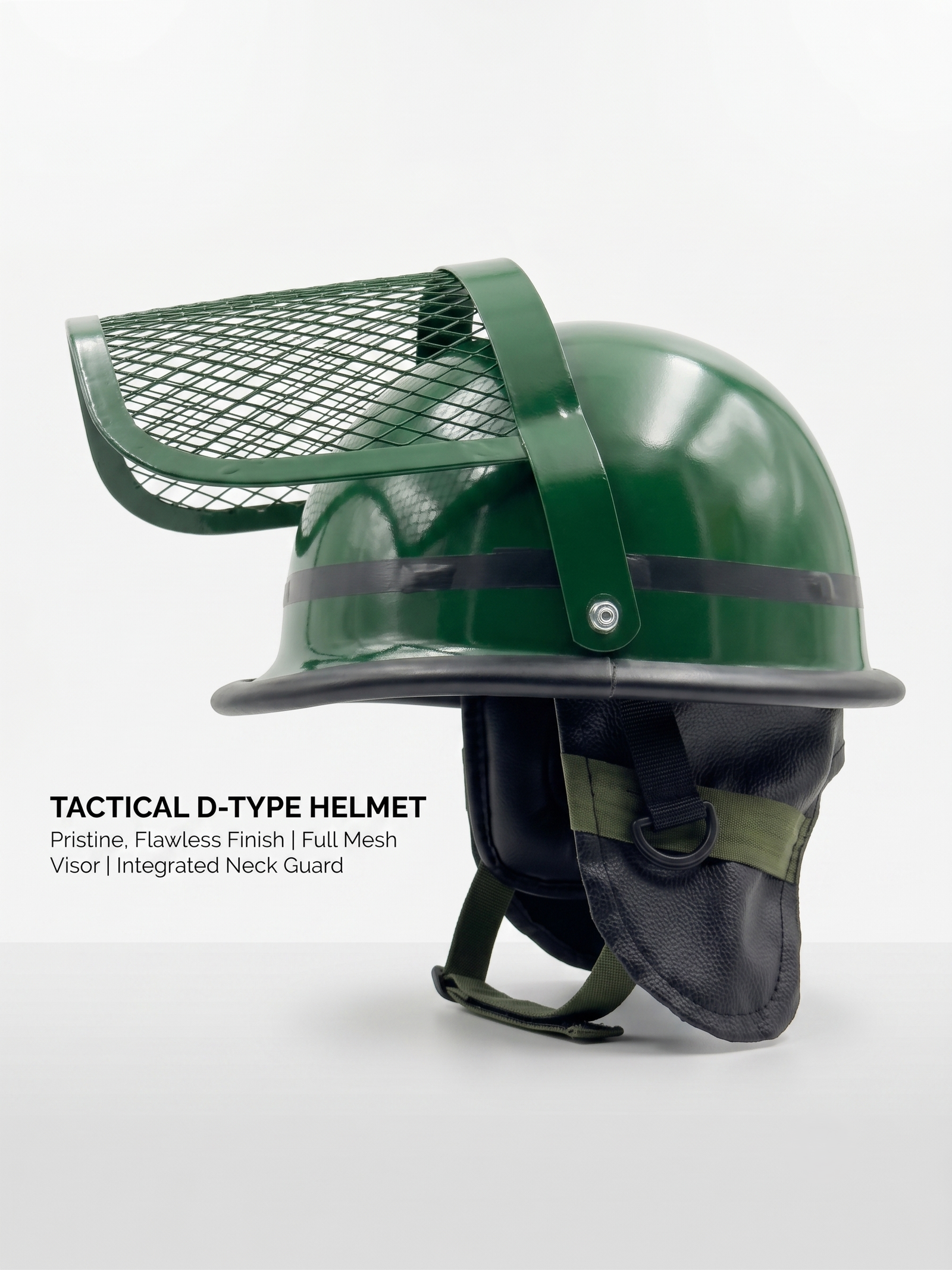 Anti Riot D-Type With Iron Mesh